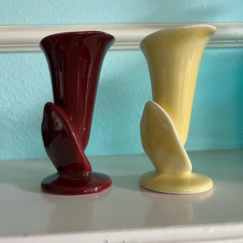 Rookwood Lily Vases 6591 1950’s Lot of 2